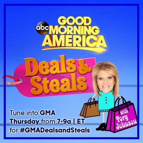 The deals start at just 5 and are up to 58 off. . Good morning america deals and steals